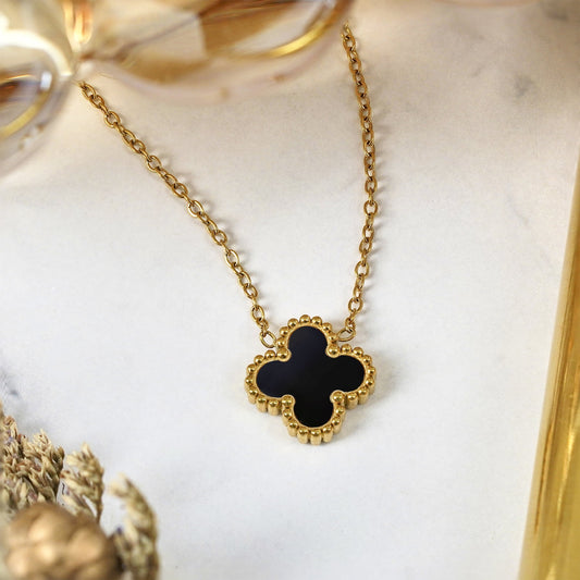 Collier Trèfle avec chaîne en or